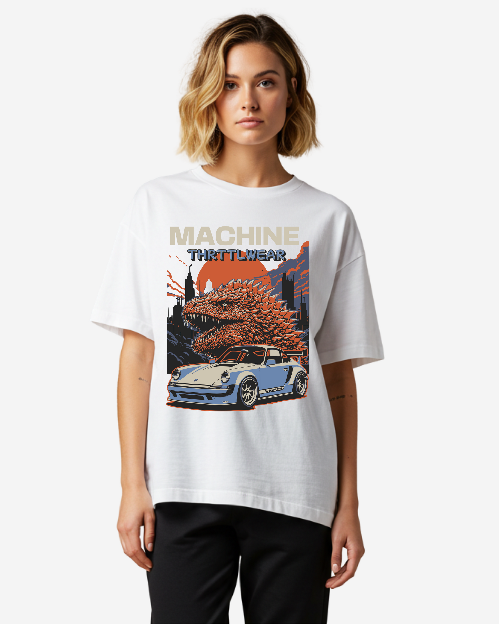 Japan Vintage Car Oversized T-Shirt