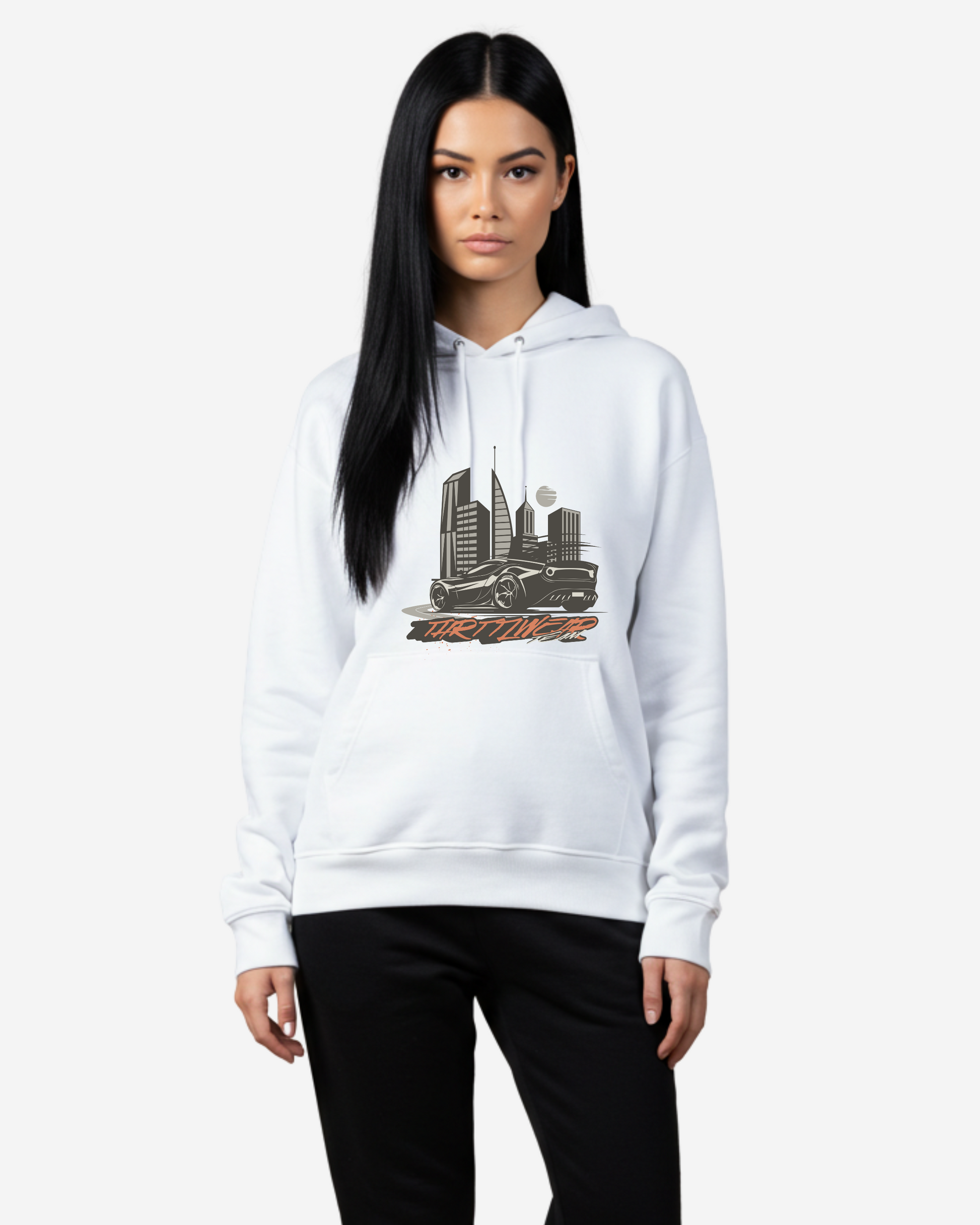 Sport Car Drift Team Oversized Hoodie