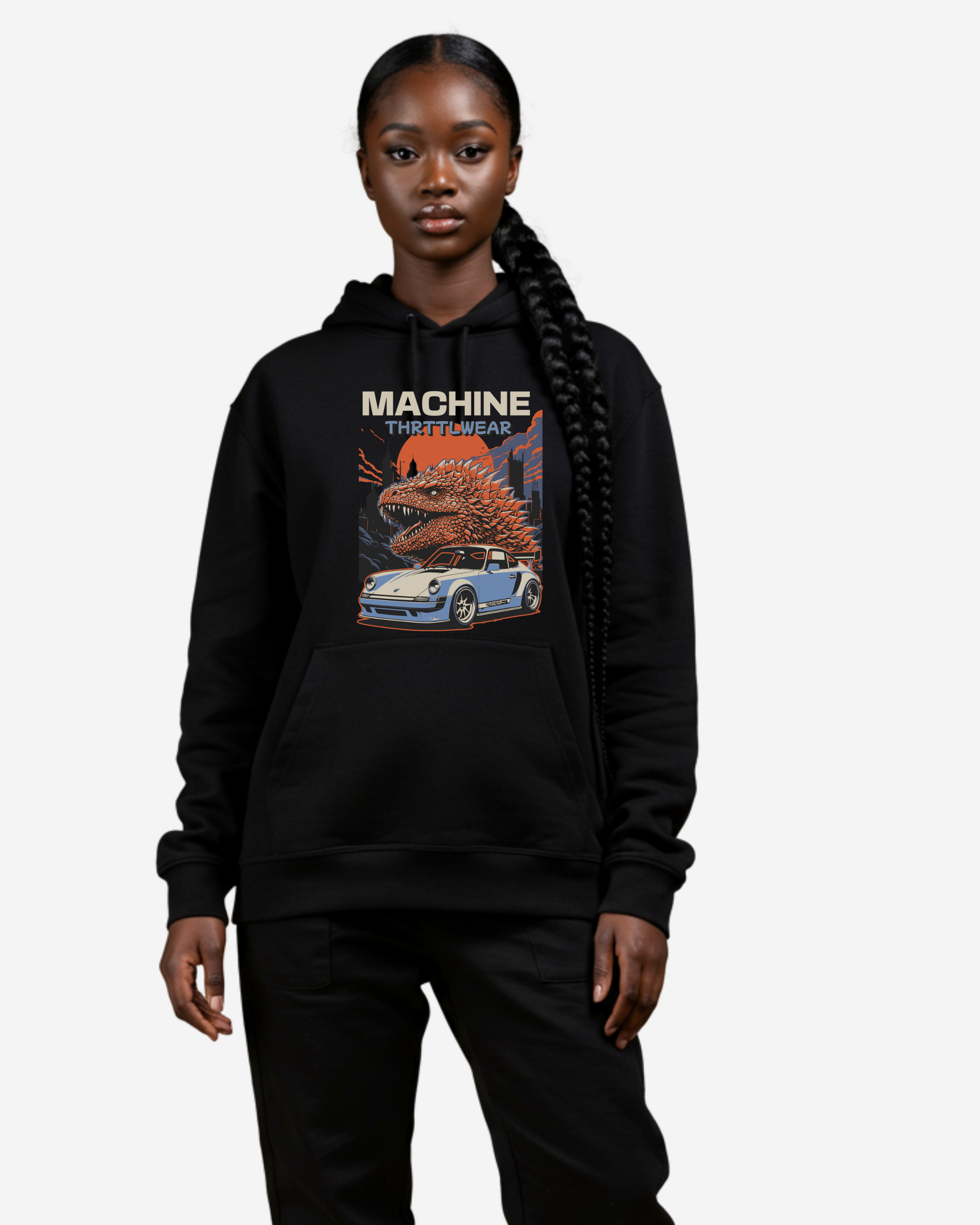 Japan Vintage Car Oversized Hoodie