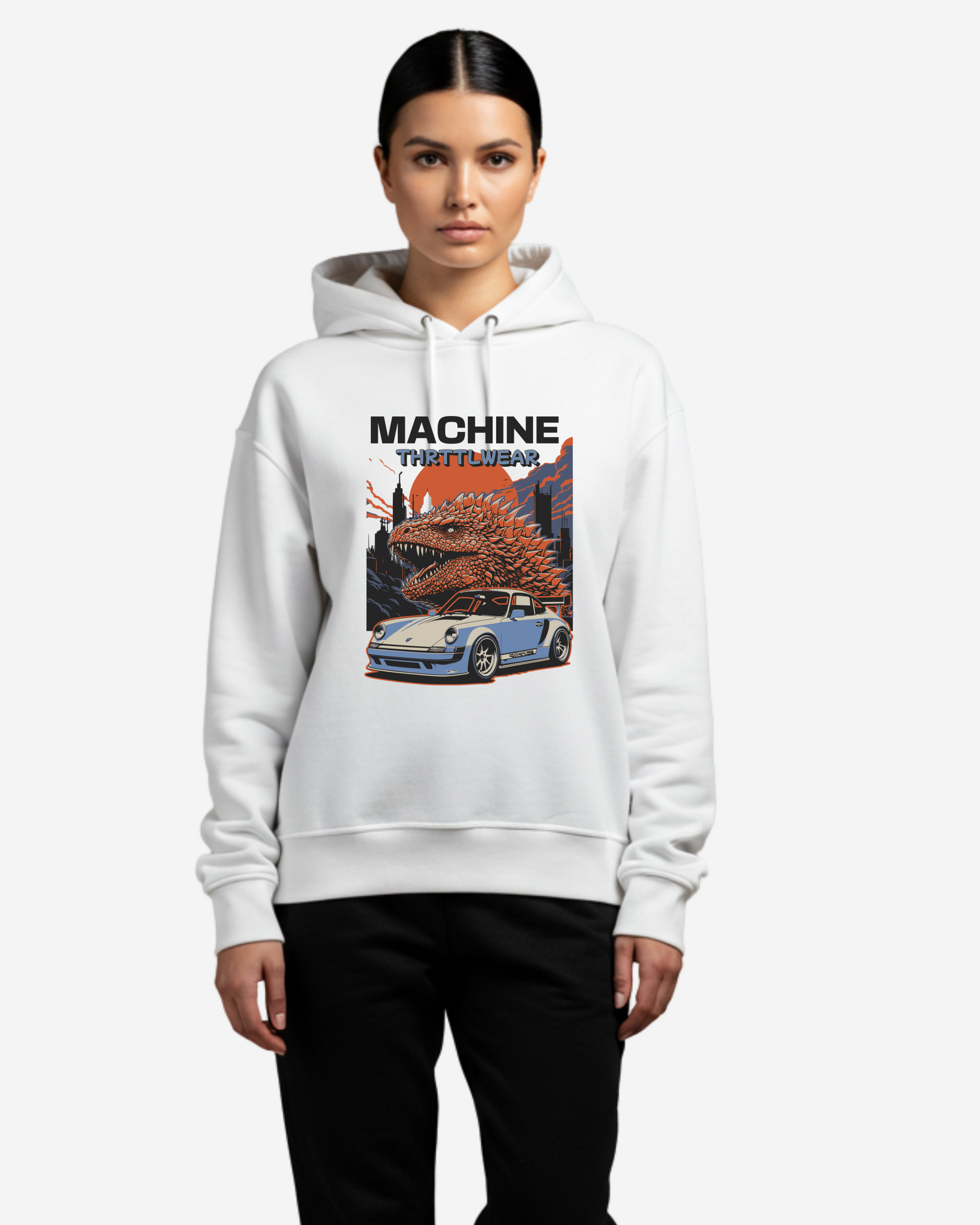 Japan Vintage Car Oversized Hoodie