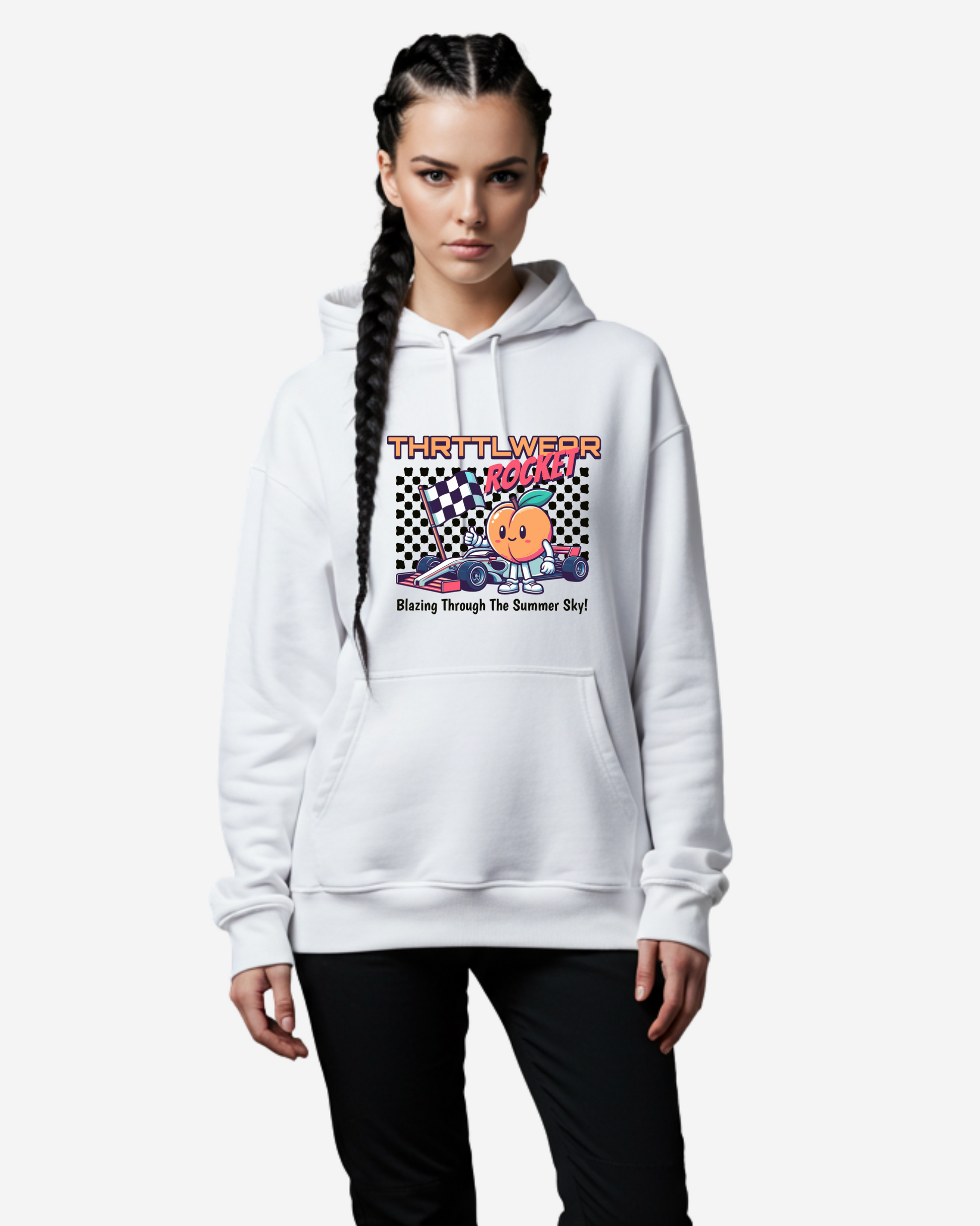 Peach Rocket Oversized Hoodie